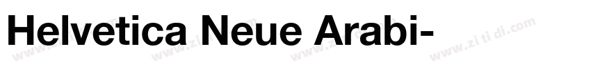 Helvetica Neue Arabi字体转换